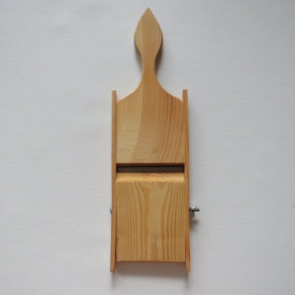 Cabbage Slaw Slicer Shredder Vintage Wood Cutter - Picture 4 of 12